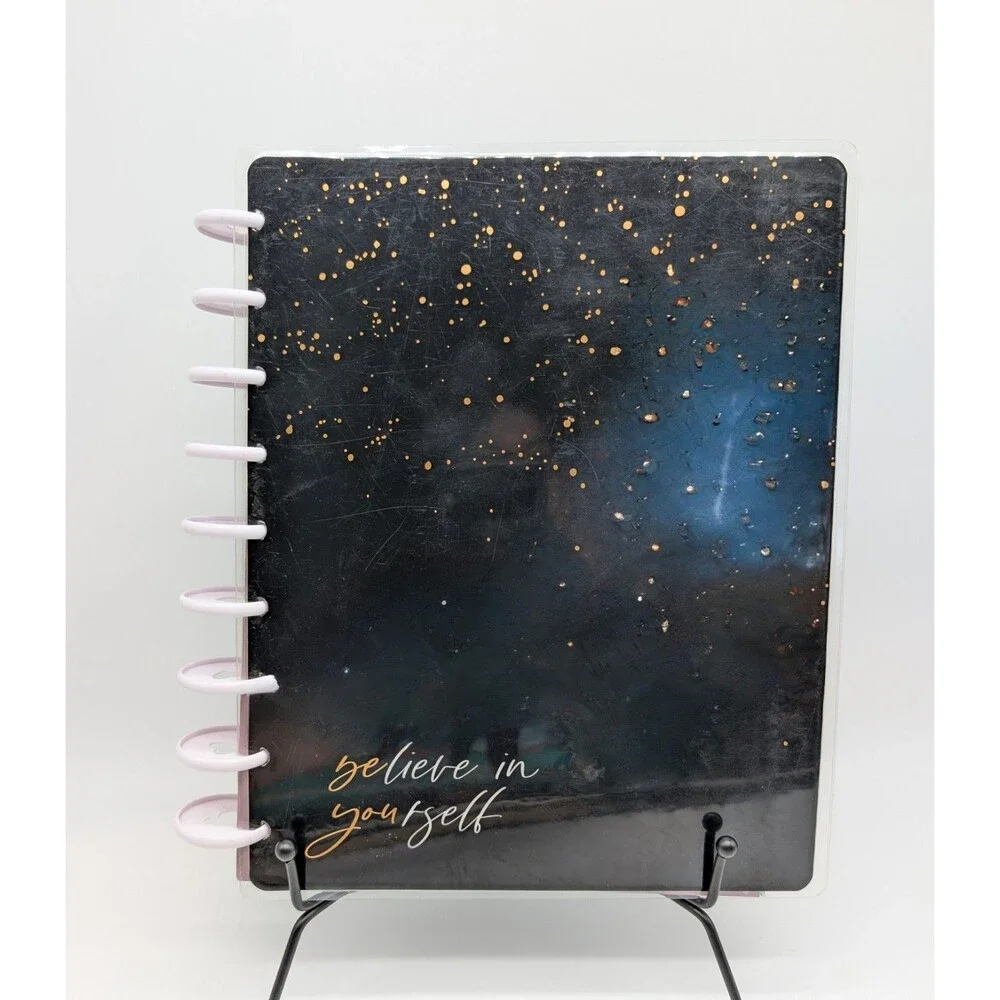 Happy Planner Black Believe In Yourself Inspirational Self Care